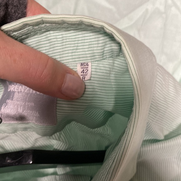 Mens Pin Striped Dress Shirt - Picture 3 of 4